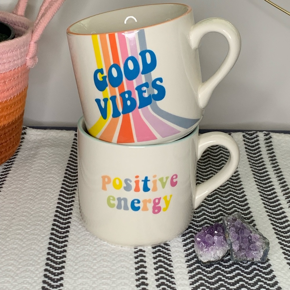 Boho Retro Mugs | Set of 2